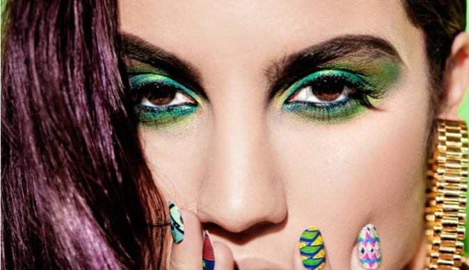 Зеленый цвет в макияже: лето 2014